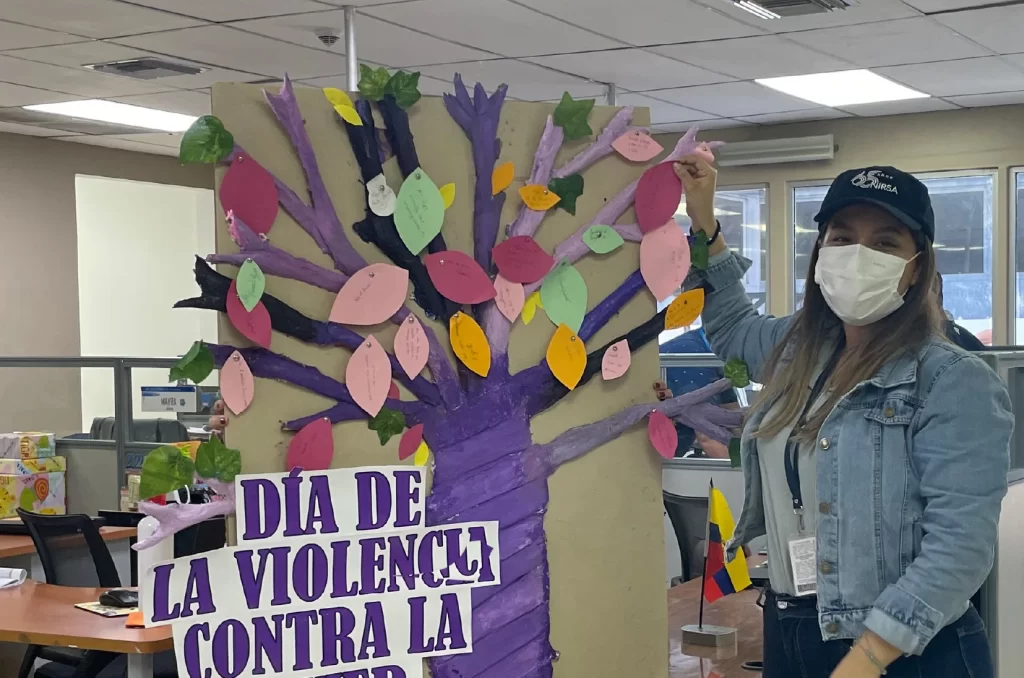 ¿Cómo se impulsa desde el sector empresarial la eliminación de la violencia contra la mujer en el Ecuador?